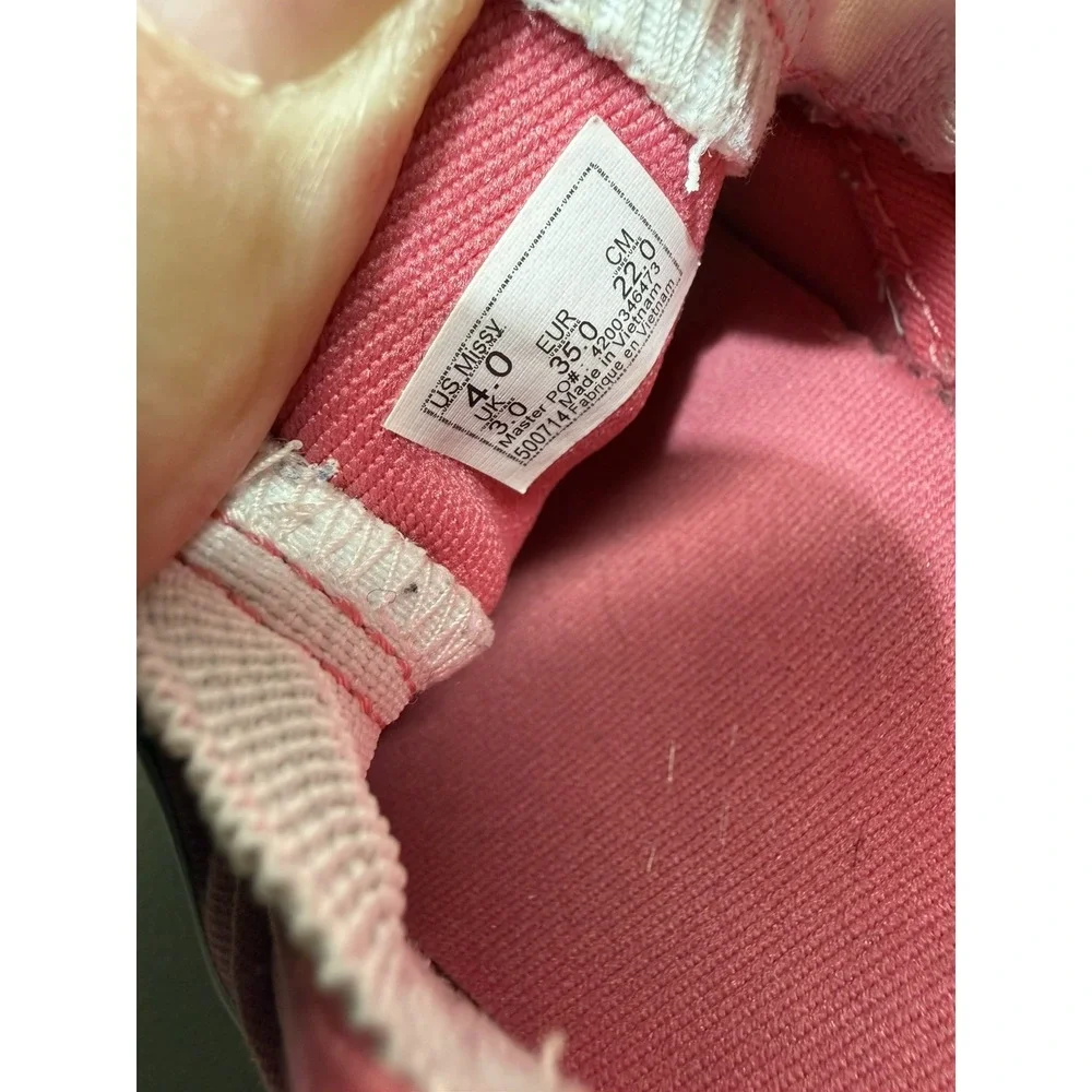 Vans Asher Slip On Shoes Womens 4 Honeysuckle Pink Canvas Skate Casual